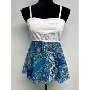 Vintage Y2K Fairycore Sheer‎ Tank Top Zoey Beth Small Whimsigoth Stretch Boho
